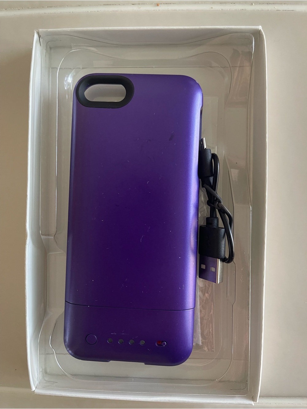 Purple External Battery Phone Case Charger  Morphie for iPhone 5, SE, 5s